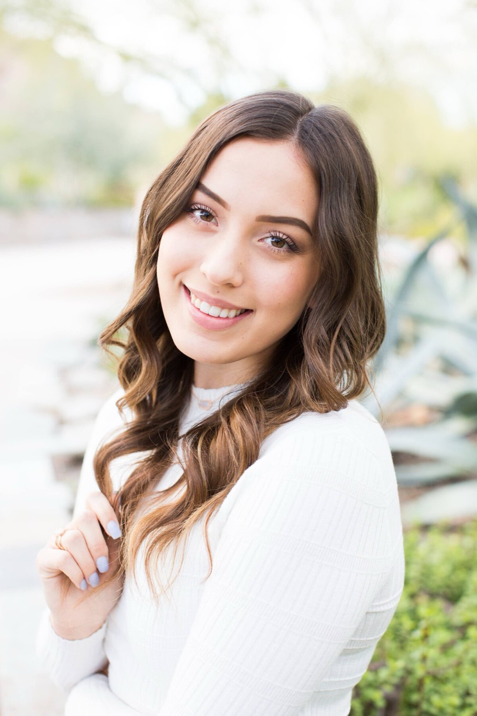 Senior portrait in soft light